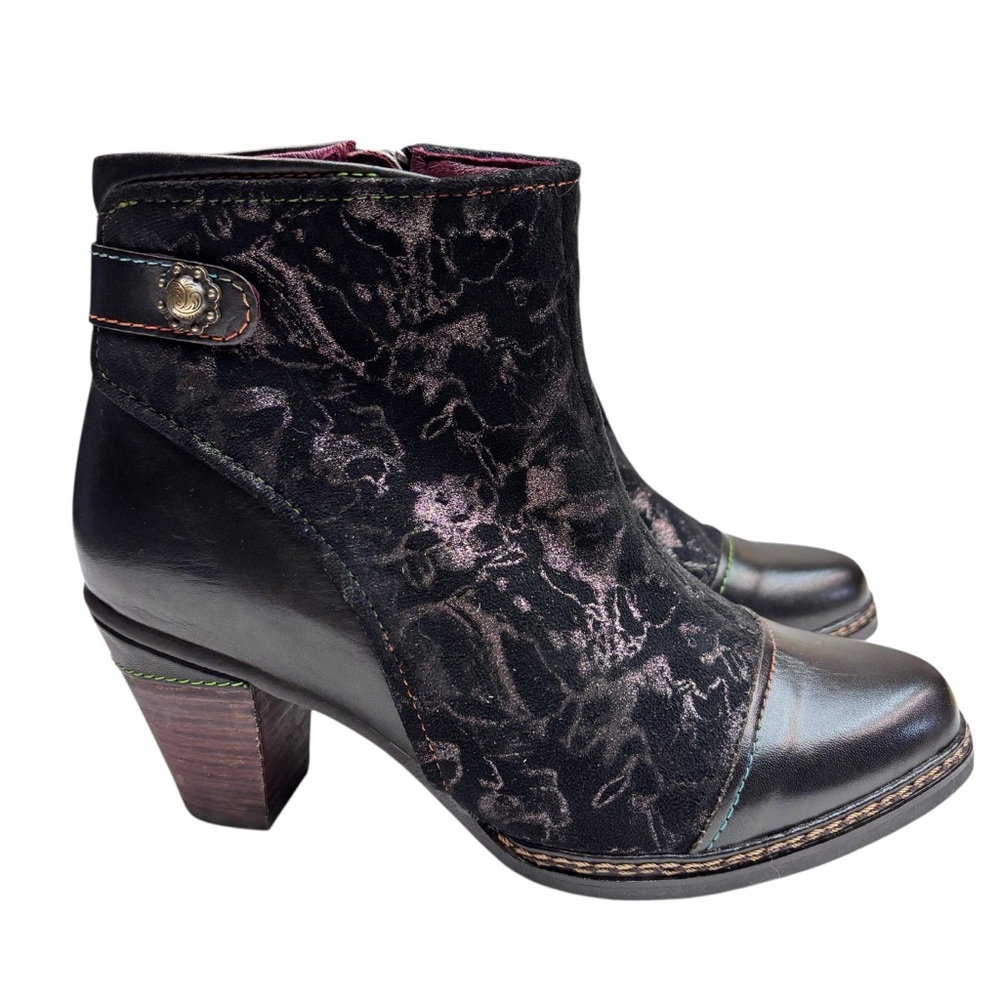 L'artiste by Spring Step Black Socute Boots Sz 37